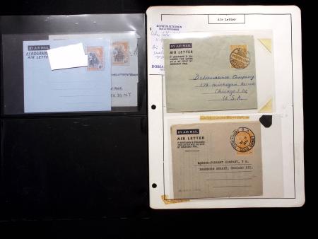 1897-1951 POSTAL STATIONERY group on pages comprising