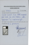 1889-94 10s Dull mauve and red with manuscript SPECIMEN