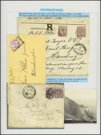 1899-1907 SS JEBBA : Three items carried by SS Jebba