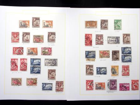 1902-53 CANCELLATIONS Collection on pages showing a