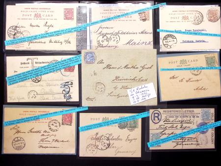 1890-1901, Queen Victoria period, Selection of 19 covers