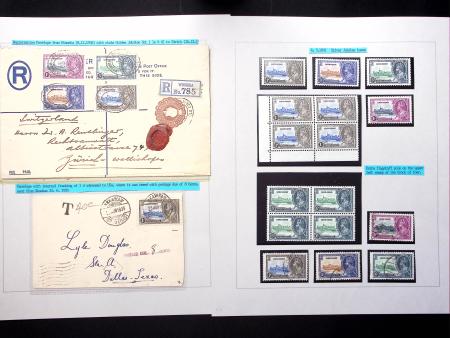1935 Silver Jubilee, specialised selection of stamps