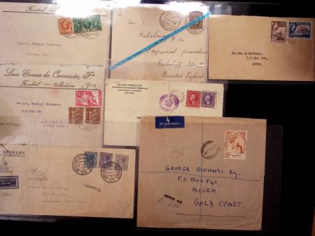 1910-50 INCOMING MAIL, group of 30 covers addressed