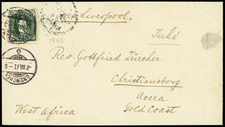 1897-1945 INCOMING MAIL from Switzerland, 4 cards and