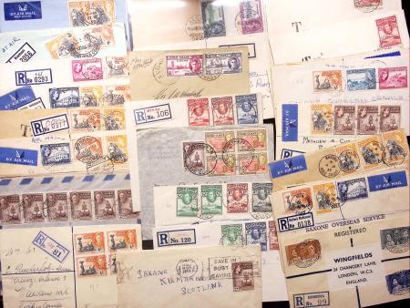 1889-1952 Important cover lot of 421 covers and cards