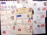 1935-1958 Lot of 80 covers with postage due markings