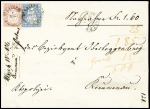 15Rp. rosa und 10Rp. blau, meist gut gerandet, entwertet