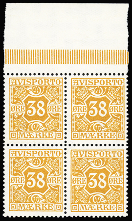 1903-15 Newspaper stamp, 38ö Orange, perf. 14:14 1/2