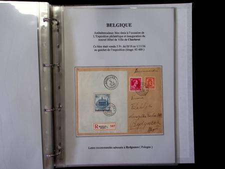 1849-1928 Exhibition collection on 45 pages showing