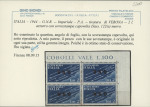 1944 Social Republic airs, 2L blue, Verona print, INVERTED
