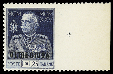 1925-26 Jubilee 1L25 blue, perf. 11, imperforate at