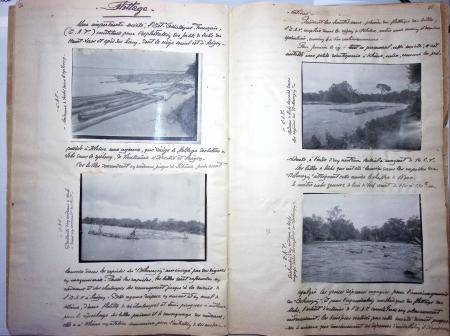 Chemise blanche : décembre 1929 rapport manuscrit exceptionnel du Chef de Poste de Gendarmerie Coloniale de KHONE (LAOS, détachement de COCHINCHINE-CAMBODGE) de 37 pages, 54 photos inédites, 2 cartes géographiques fa