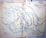Chemise blanche : décembre 1929 rapport manuscrit exceptionnel du Chef de Poste de Gendarmerie Coloniale de KHONE (LAOS, détachement de COCHINCHINE-CAMBODGE) de 37 pages, 54 photos inédites, 2 cartes géographiques fa