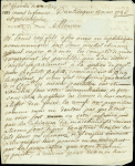 Lettre de Lorient pour Philadelphie transportée par le paquebot "Courrier de l'Europe" avec MP "Paq Lorient" (1786 - L n°13), ind 29. Très rare