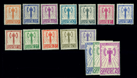 N°1 à 15 Série Francisque, neuve **, TB