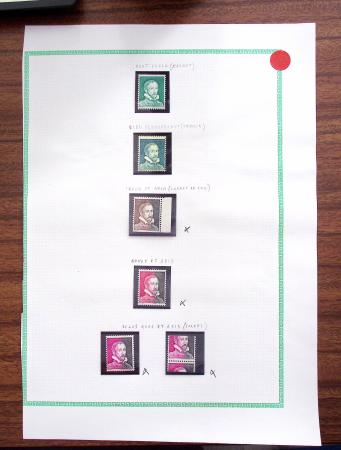 1924-80 VIGNETTES EXPERIMENTALES pour la France et