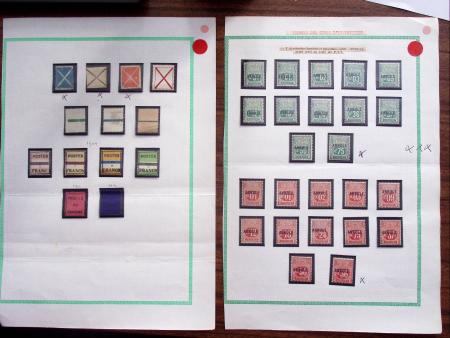 1911-60 Collection de timbres des cours d'instruction,
