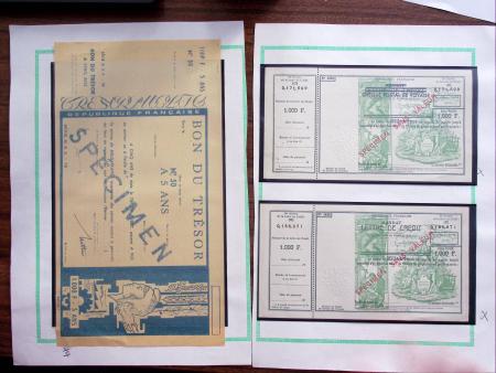 1911-60 Collection de timbres des cours d'instruction,
