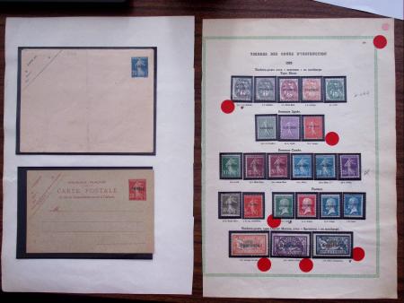 1911-60 Collection de timbres des cours d'instruction,