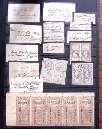 1600-1950 Lot mixte avec ensemble de vignettes plus