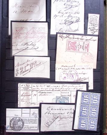 1600-1950 Lot mixte avec ensemble de vignettes plus