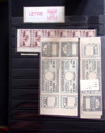 1600-1950 Lot mixte avec ensemble de vignettes plus