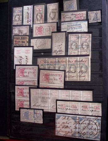 1600-1950 Lot mixte avec ensemble de vignettes plus