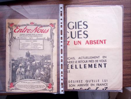 1914-75 Ensemble intéressant de lettres et documents
