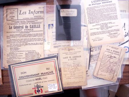 1914-75 Ensemble intéressant de lettres et documents