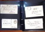 1803-69 POSTAL HISTORY: Lot of 46 stampless covers