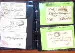 1803-69 POSTAL HISTORY: Lot of 46 stampless covers