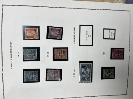 1849-2022, Collection de France 9 classeurs Moc, section