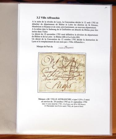 1580-1876, Superbe collection d'exposition sur LA POSTE