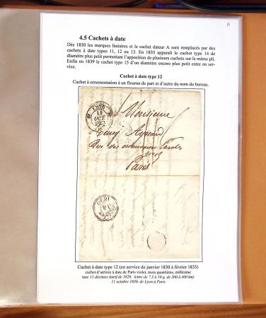 1580-1876, Superbe collection d'exposition sur LA POSTE