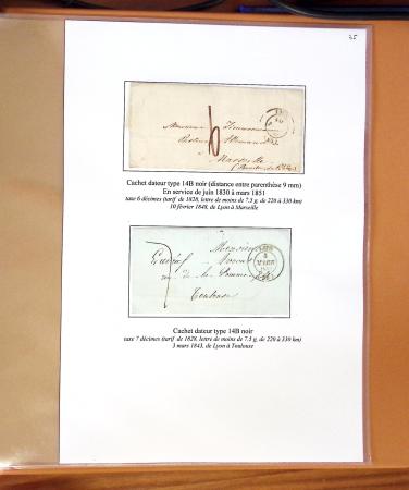 1580-1876, Superbe collection d'exposition sur LA POSTE
