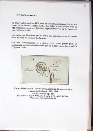 1580-1876, Superbe collection d'exposition sur LA POSTE