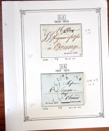 1580-1876, Superbe collection d'exposition sur LA POSTE