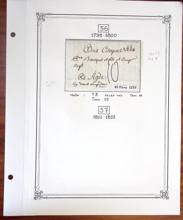 1580-1876, Superbe collection d'exposition sur LA POSTE
