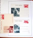 1900-2000 Des centaines d'ENTIERS POSTAUX en six classeurs,