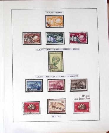 1949 UPU Exhibition collection mounted on 120 album
