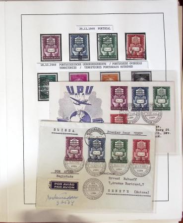 1949 UPU Exhibition collection mounted on 120 album