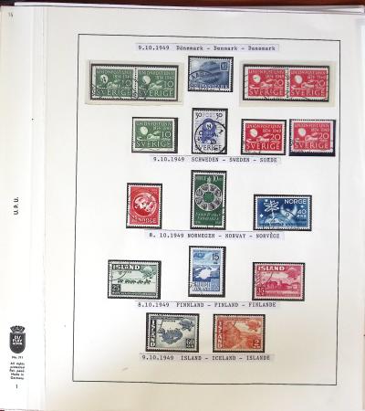 1949 UPU Exhibition collection mounted on 120 album