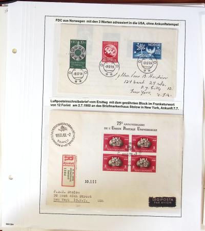 1949 UPU Exhibition collection mounted on 120 album