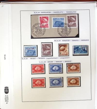 1949 UPU Exhibition collection mounted on 120 album