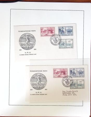 1949 UPU Exhibition collection mounted on 120 album