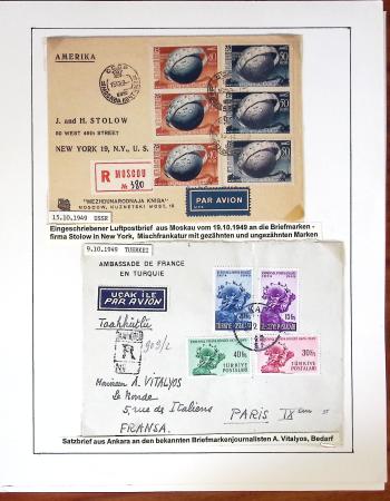 1949 UPU Exhibition collection mounted on 120 album