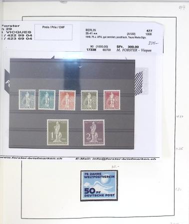 1949 UPU Collection housed in five albums, strength