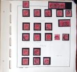 1840-1935 Extensive used collection of GB on set of