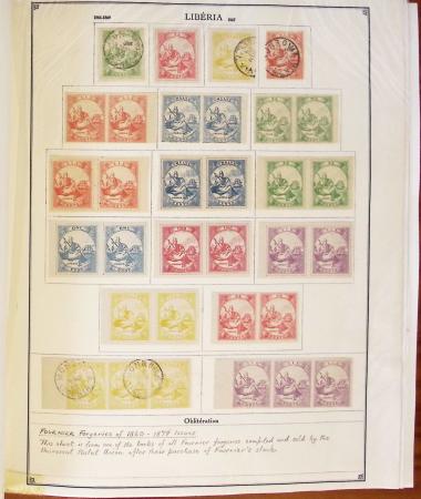 1860-1964 Extensive and specialised collection of LIBERIA