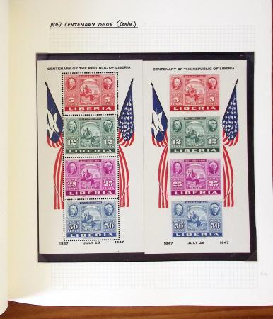 1860-1964 Extensive and specialised collection of LIBERIA